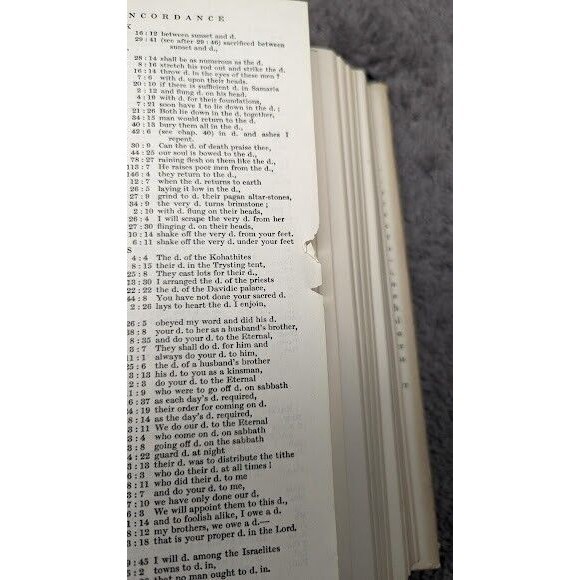 The Moffatt Bible Concordance by Maoffatt, James by Harper & Brothers 1950 - Picture 7 of 8